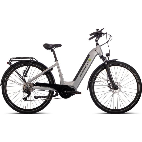 SAXONETTE E-Bike Trekkingrad Quantum Sport Wave, 10 Gang Shimano, Kettenschaltung, Mittelmotor, 540 Wh, Pedelec, Elektrofahrrad für Damen u. Herren