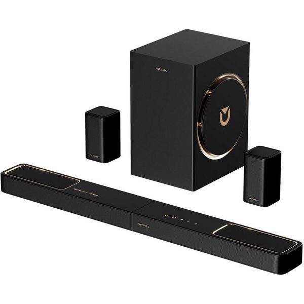 Ultimea Skywave F40 Boom TV Lautsprechersystem 5.1.2-Kanal Dolby Atmos (360° SurroundX Audio, Verlustfreie Audioübertragung, 460 W, Surround Sound System für TV