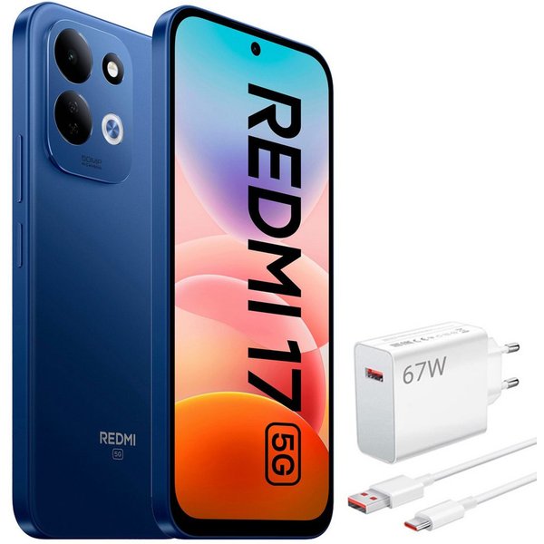 Xiaomi Redmi 17 5G 4+256GB Smartphone & 67W HyperCharge Handy (50 MP Kamera)