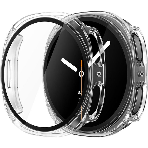 MSM Smartwatch-Hülle Hülle für Samsung Galaxy Watch 8 40mm / 44mm Schutzglas Panzerfolie
