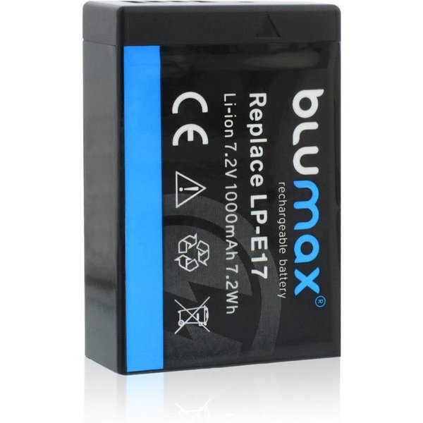 Blumax Akku passend für Canon LP-E17 R8 R10 R50 1000 mAh Kamera-Akku