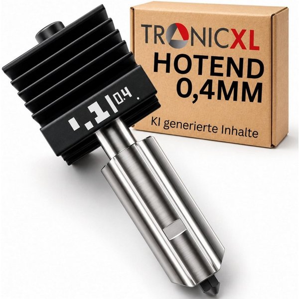 TronicXL 3D-Drucker P2S H2S H2D Hotend 0,4mm Düse passend für Bambu Lab 3D Drucker Nozzle, Ersatzteil H2C gehärteter Stahl ASA PETG PLA