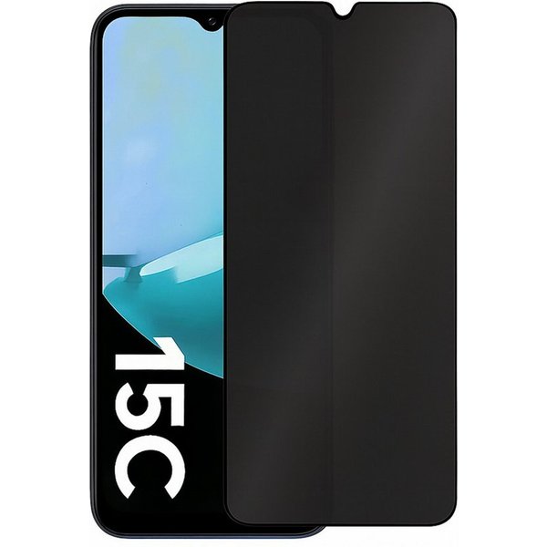 Wigento Displayschutzglas Privacy 1x für Xiaomi Redmi 15C 5G / 4G Display 9H Glas Blickschutz für Xiaomi Redmi 15C 5G / 4G, Privacy Display Schutz Glas