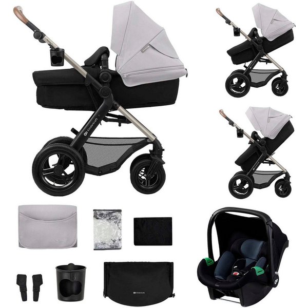 Kinderkraft Kombi-Kinderwagen MOOV 2 Air 3IN1, (Set), mit Luftreifen