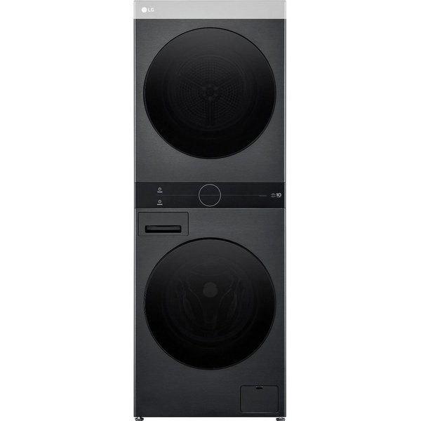 LG Waschtrockner WT1210BBF, 12 kg, 10 kg, 1400 U/min, AI DD®, TurboWash® 360°, Steam, 6 Motion und LG ThinQ®