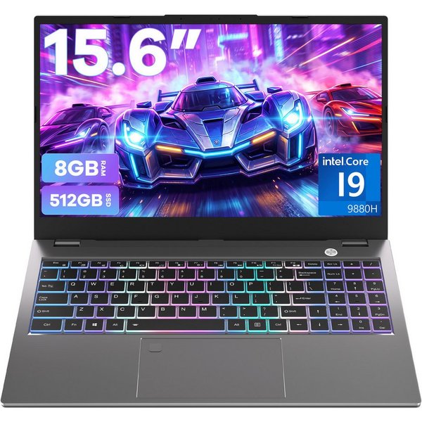 MENGHU 15,6″ Premium-Laptop Intel Core i9 – für Office, Multimedia & Gaming Notebook (Intel® Core™ i9, 8 GB, 512 GB SSD, 8-core CPU)