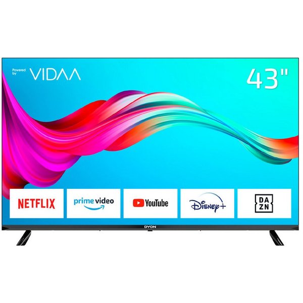 Dyon SMART 43 VX LED-Fernseher (108 cm/43 Zoll, Full HD, Smart-TV, 43" Full HD Smart TV, VIDAA OS, Triple Tuner, CI+, WLAN, Hotelmodus)
