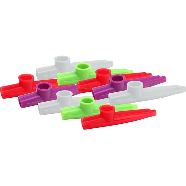 Classic Cantabile Blockflöte Kazoo - Kunstoff Pfeife mit sehr leichter Ansprache, 10-St., Kinder Mundflöte - Spaßinstrument