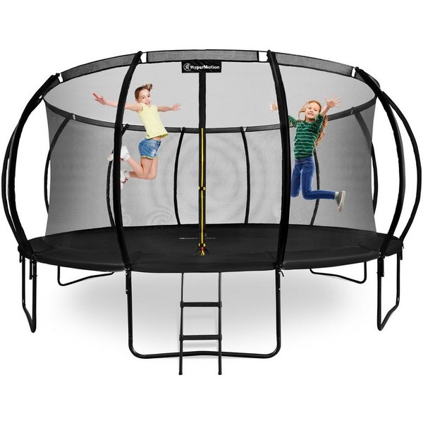HyperMotion Gartentrampolin Gartentrampolin mit Leiter und Innennetz, Ø 487 cm