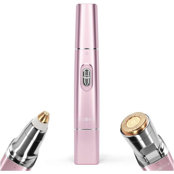 AILORIA Augenbrauentrimmer LIBERTY 2in1 Lipstick Rasierer, 2in1 Lipstick Rasierer