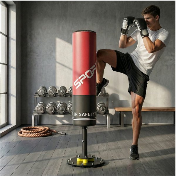 SPORTNOW Standboxsack Boxing Trainer für Erwachsene Jugendliche Fitness (Kickboxsack, 1-tlg., Boxsack), für Boxtraining MMA-Training