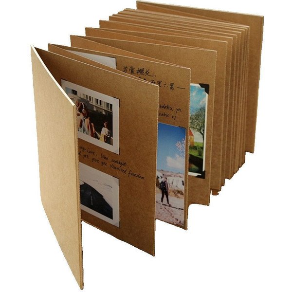 101DIYStudio Fotoalbum zum Einkleben 34 bzw. 54 Seiten, Album zum Gestalten 21 x 15 cm (Für mehr als 30 bzw. 50 Fotos, Fotoalbum Vintage), Kreativ und Einzigart