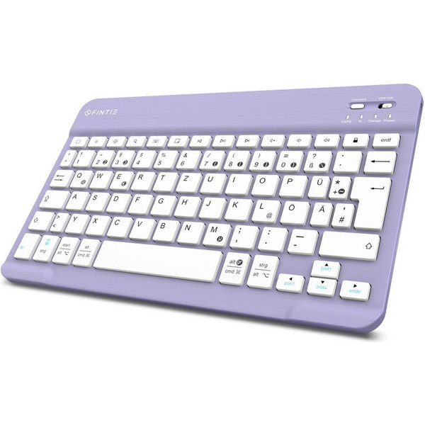 Fintie Ultradünn Bluetooth Tastatur, deutsche Layout QWERTZ Tablet-Tastatur (für iPad Air/Pro/Mini/iPad 10.9/10.2/9.7/iPhone/Samsung/Android)