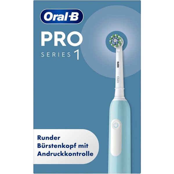 Oral-B Elektrische Zahnbürste PRO Series 1, Aufsteckbürsten: 1 St., Drucksensor