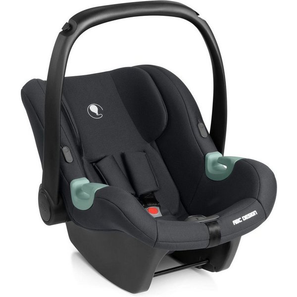 ABC Design Babyschale Tulip i-Size - Black, Baby Autositz Gruppe 0+ - ab Geburt - 15 Monate (45 cm - 85 cm)