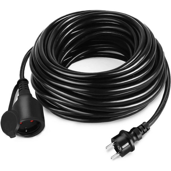 FIVMEN Verlängerungskabel mit Schutzkappe Outdoor, Einsatz Verlängerungskabel, (2000 cm), für den Außenbereichm, Verlängerung Stromkabel 3500W