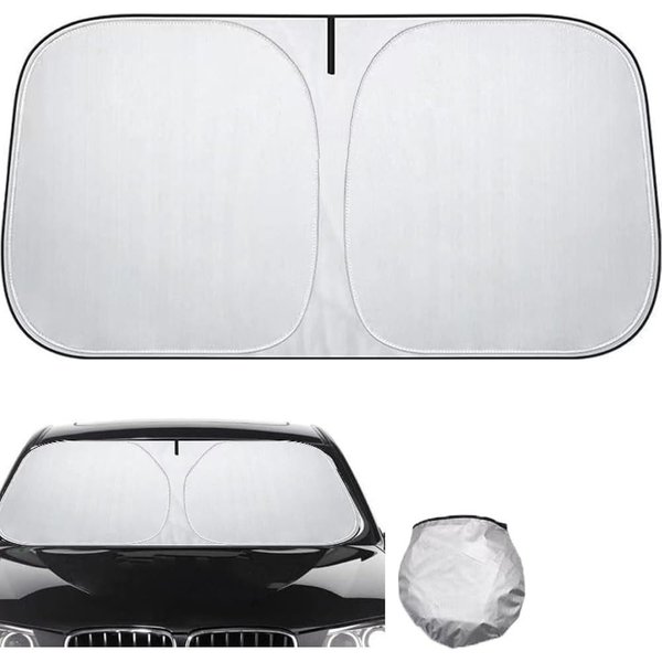 FELIXLEO Autosonnenschutz Faltbarer Sonnenschutz Auto UV Schutz Frontscheibe 140x70 cm, (2-St)