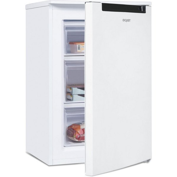 exquisit Gefrierschrank GS81-040C weiss, 85,5 cm hoch, 54,5 cm breit, energiesparend in Energieeffizienz C, 87 Liter Nutzinhalt, 4 Sterne