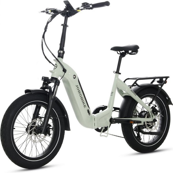 JOBOBIKE E-Bike Klapprad 20 Zoll Fatbike, 120km, Faltbarer Alurahmen, mit Bremslichtfunktion, 7 Gang Shimano, Heckmotor, 720 Wh, (Farbdisplay, Elektrofahrrad fü