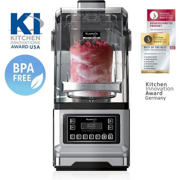 Kuvings Standmixer CB1000 Professional Auto Vakuum Blender, 1700 W, Vakuum-Taste für weniger Oxidation, Bläschen und Schichten