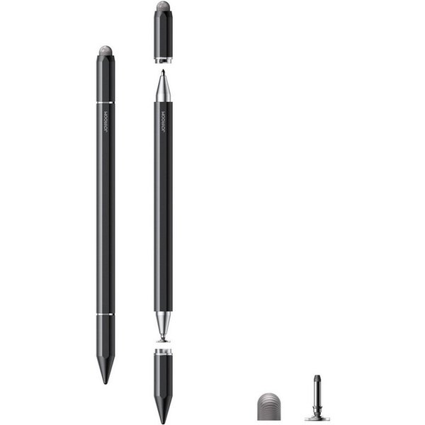 JOYROOM Eingabestift JR-BP561 (Einzelgerät) 3 in 1 kapazitiver Stift mit Scheiben Gummi und Kugelschreiberspitze