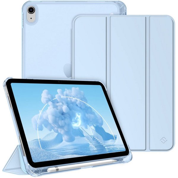 Fintie Tablet-Hülle für iPad 11 Generation 11‘’ 2025 (A16), iPad 10 Generation 10.9'' 2022, ultradünn, mit Stifthalter, transparenter Rückseite, Auto Schlaf/Wac