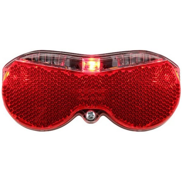 ZD Trading Fahrrad-Rücklicht Fahrradrückstrahler 3 LED mit Batterien