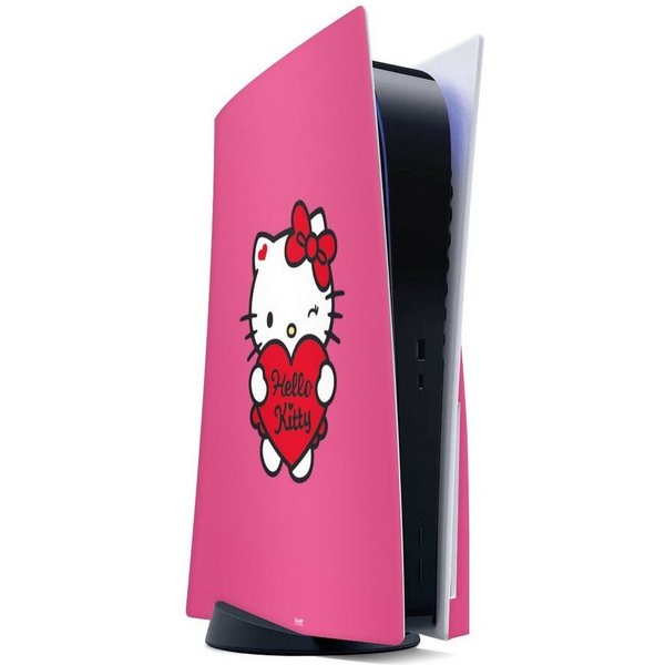 DeinDesign Konsolen-Cover Hello Kitty Fanartikel Herz Hello Kitty - Sweet Heart, Sony Playstation 5 Disc Edition Skin Aufkleber Sticker Folie