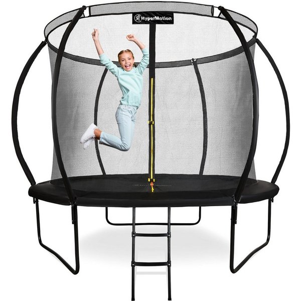 HyperMotion Gartentrampolin Gartentrampolin mit Leiter und Innennetz für Haus und Garten, Ø 305 cm