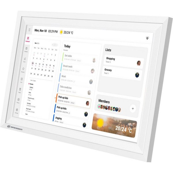 BRESSER BRESSER Digitaler Kalender MeteoPix Touch 10.1 Digitaler Bilderrahmen