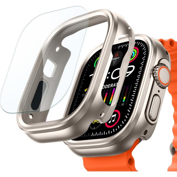 ESR Displayschutzglas Set aus Case + Armorite Displayschutz für Apple Watch Ultra 3
