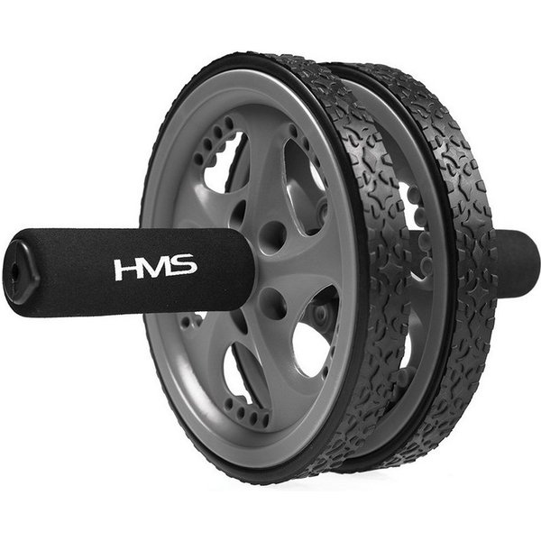 HMS Bauchtrainer Fitnessrolle Doppelrad Bauchroller Bauchmuskeltrainer für zu Hause, dient zum Aufbau der Bauch-, Rücken-, Schulter- und Brustmuskeln