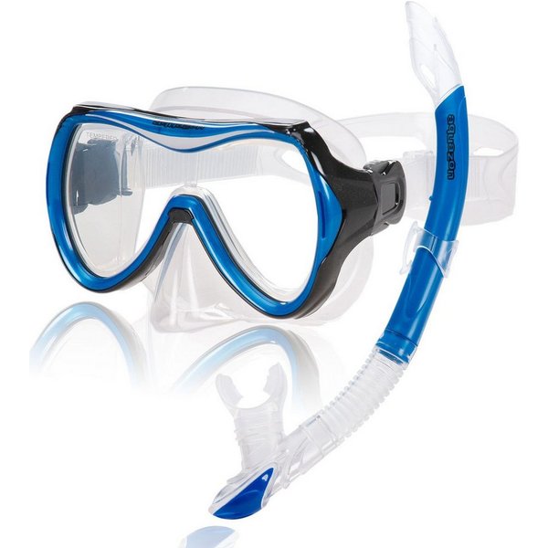 AQUAZON Taucherbrille CAPRI mit Schnorchel, hochwertiges Schnorchelset, Kinder