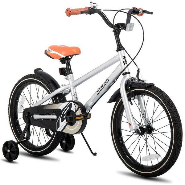JOYSTAR Kinderfahrrad Totem 12/14/16/18/20 Zoll Kinderfahrrad für 3-13 jährige Jungen, mit Stützräder, Kotflügel, Front and rear dual brakes, Reflektorplatte