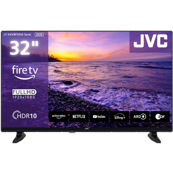 JVC LT-32VRF3555 LCD-LED Fernseher (80 cm/32 Zoll, Full HD, Fire TV, Fire TV / Smart TV, HDR, Alexa Built-In, Triple-Tuner)