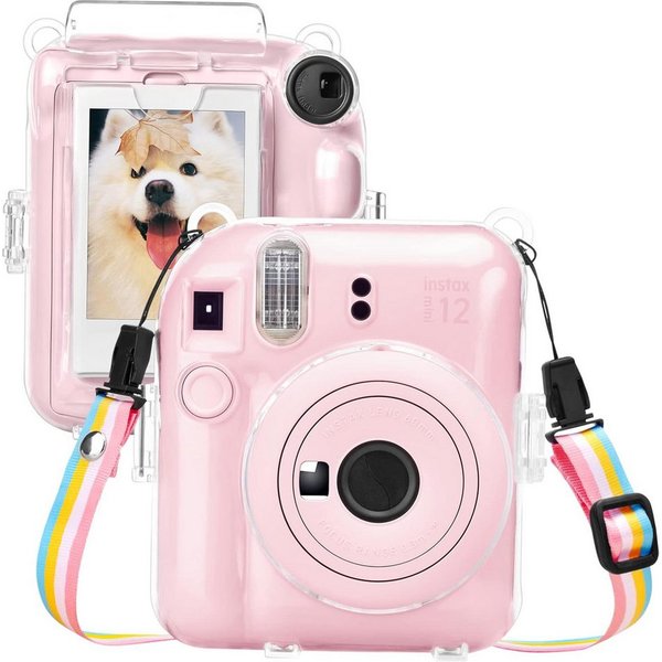 FELIXLEO Kameratasche KFuji Instax Mini 12 Instax Kamera - Harte PVC Schutzhülle