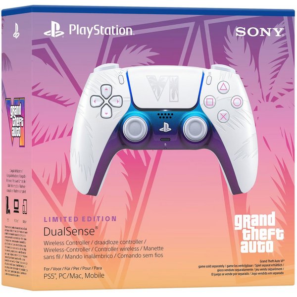 Playstation PS5 DualSense Wireless Controller GTA VI White Limited Edition DualSense Wireless-Controller