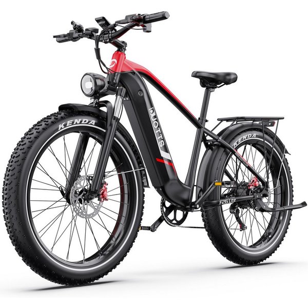 DUOTTS E-Bike Cityrad F26lite Damen u. Herren Pedelec 48V 864Wh 100km 20x4,0 Elektrisches, 7 Gang Shimano Schaltwerk, Kettenschaltung, Heckmotor, 864 Wh, Fat-Ti