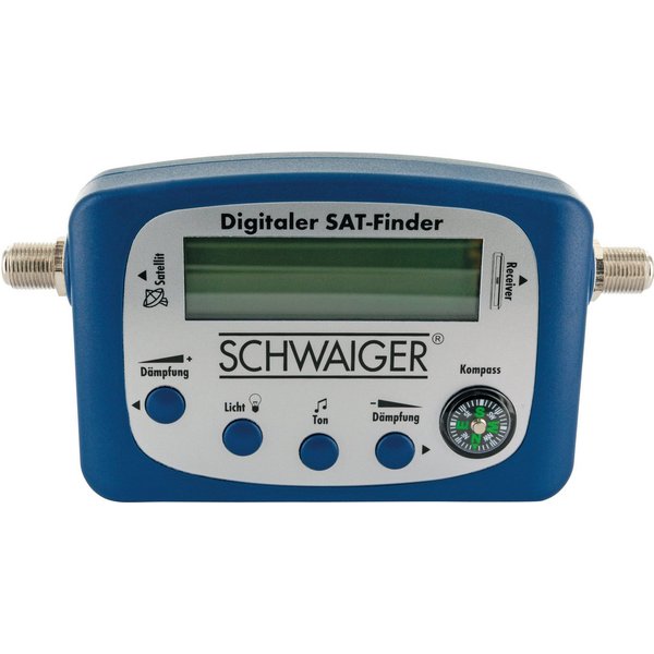 Schwaiger Satfinder 715170 (besonders f?r ASTRA und EUTELSAT geeignet, Stromversorgung ?ber angeschlossenen Receiver), Kompass f?r exakte horizontale Ausrichtun