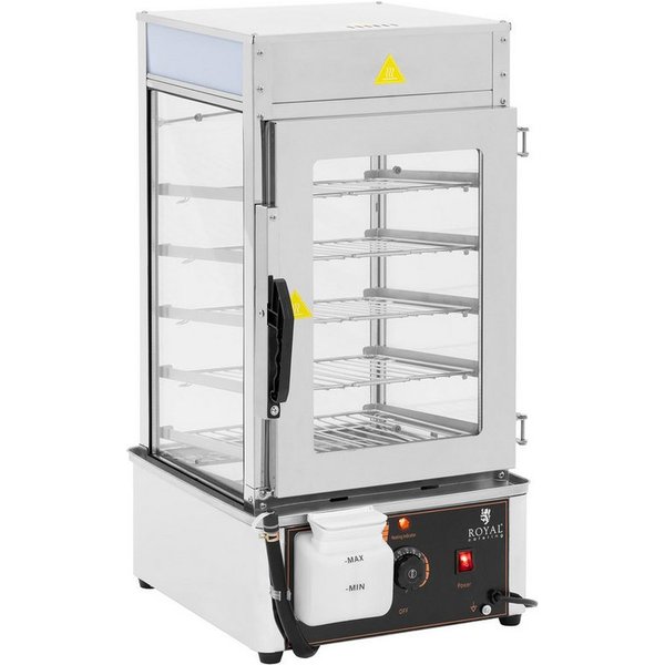 Royal Catering Dampfgarer Dumpling Steamer Garer Knödeldämpfer Dampfnudeln Klößen Mais Gastro, 1250 W