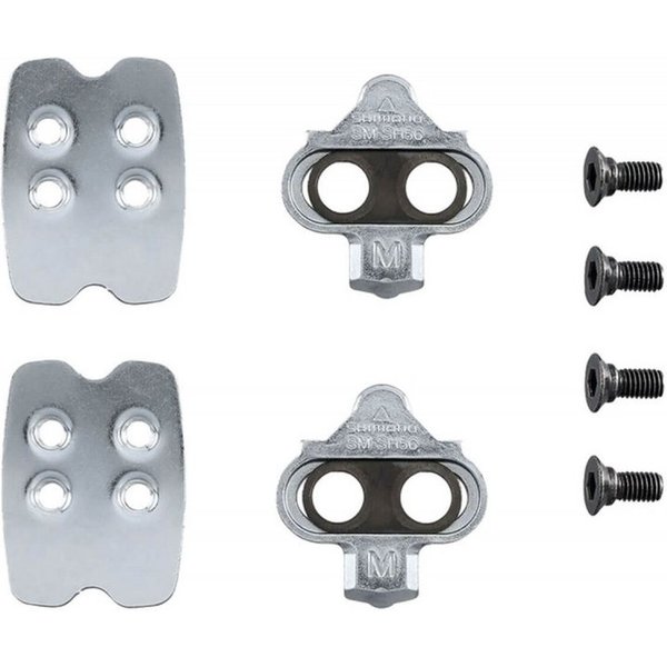 Shimano Universalpedale Schuhplatten SM-SH56 für SPD-Pedale mit Multi-Release