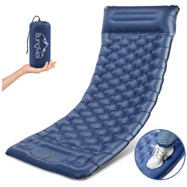 Bundviel Isomatte Outdoor Camping Isomatte Selbstaufblasend Ultraleicht Luftmatratze, erschleißfest/wasserabweisend/Reißfestigkeit