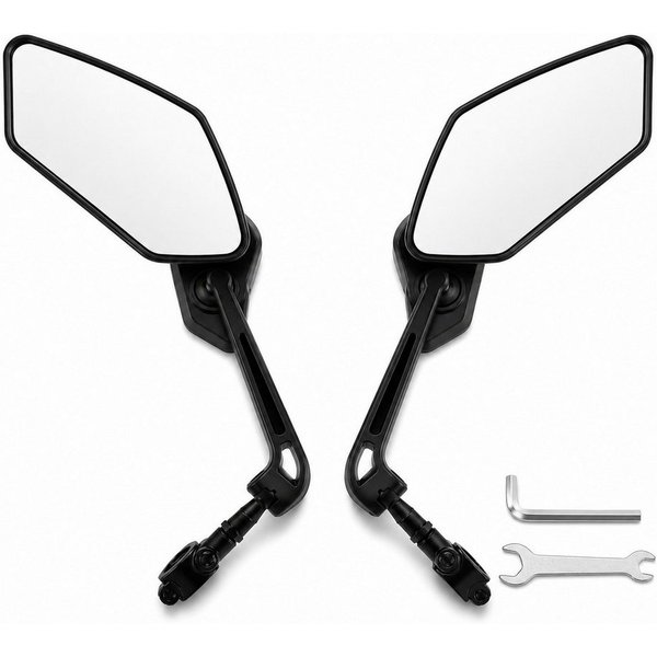 XEOOCE Fahrradlenker Fahrradspiegel, 360° verstellbar, Rückspiegel Set 1 Paar, Standardlenker, (Einzelstück mit Montagezubehör), Blendfrei, 360° drehbar, verste