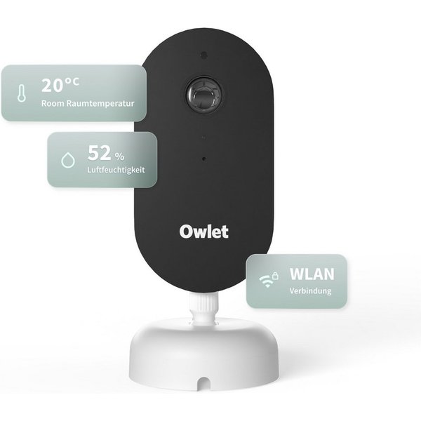 Owlet Baby Care DE Babyphone Videoüberwachung mit App, 2K-HD, Temperatur- & Feuchtigkeitssensor