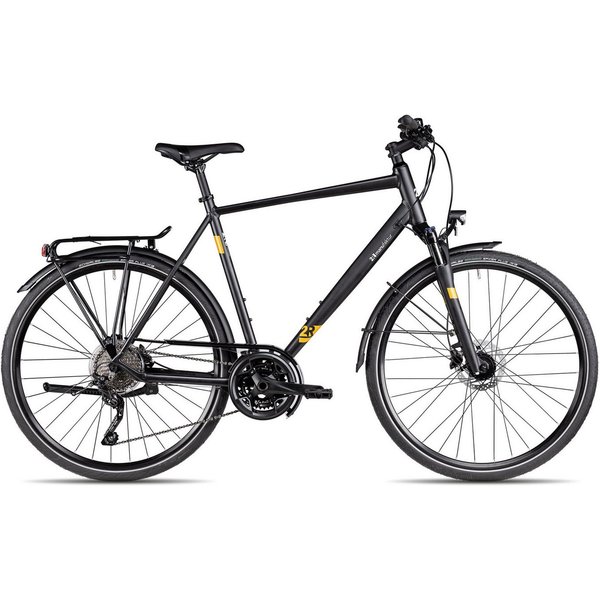 2R Manufaktur Trekkingrad TRS30, 30 Gang Shimano RD-T6000 Deore-10 Schaltwerk, Kettenschaltung, Trekkingfahrrad 28 Zoll Herren schwarz/grau