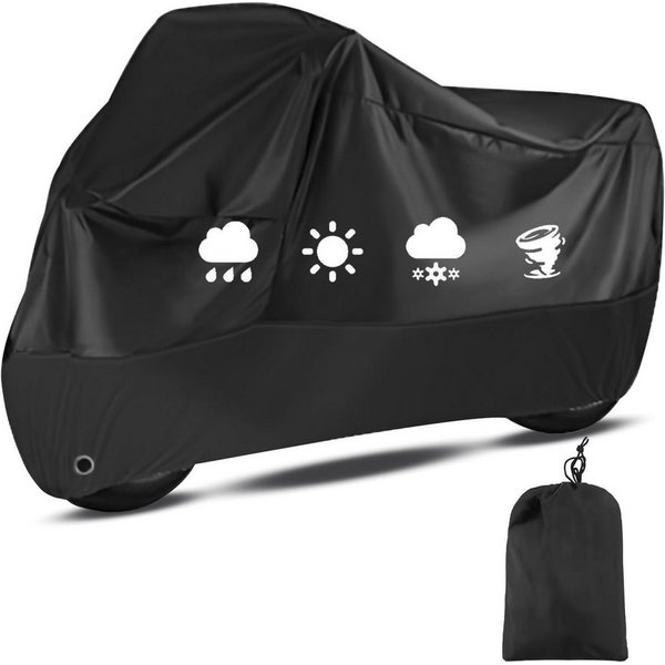 FOUORTUNATE-BEE Autosonnenschutz Motorrad Abdeckung wasserdicht UV Schutz Outdoor Plane Universal, Motorrad Roller Abdeckplane Winter Regen Staub Schutz Garage