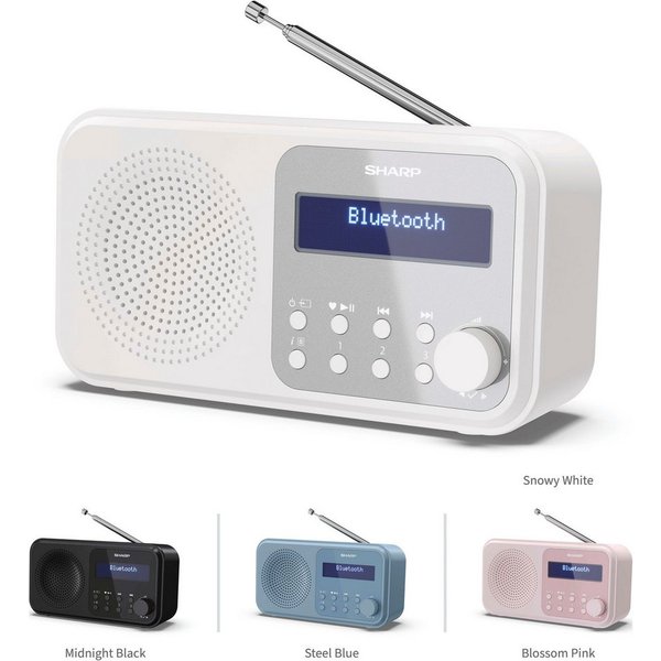Sharp DR-P420 Radio (Digitalradio (DAB), FM-Tuner mit RDS, 2 W)