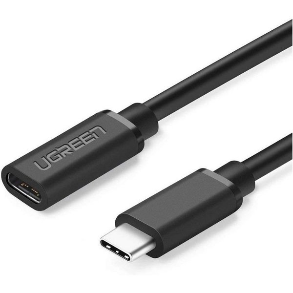 UGREEN Verlängerungskabel USB Typ C 3.1 (weiblich) - USB Typ C 3.1 (männlich) Smartphone-Kabel, (50 cm)