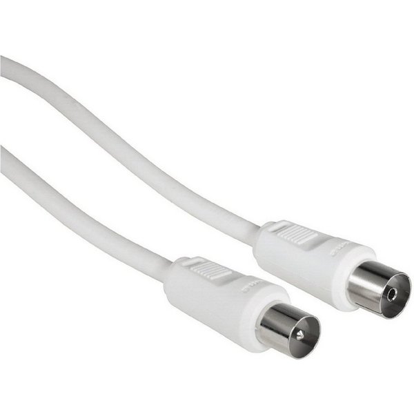 Hama Antennen-Kabel 85db Koaxial-Kabel Koax-Kabel Video-Kabel, Koaxial, Koaxial, Für Full HD TV 4K UHD HD+ HDR DVB-T2 BK, 85 db geschirmt, 1,5m lang
