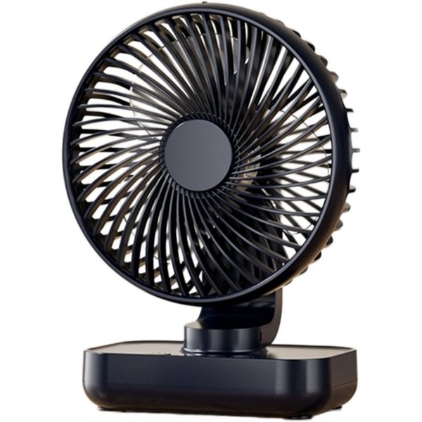 Minicloss Tischventilator Tischventilator Automatisch Oszillierend für Büro, Zuhause, Leise 30 dB, USB-C, LED Display, Abnehmbar, 4 Geschwindigkeiten
